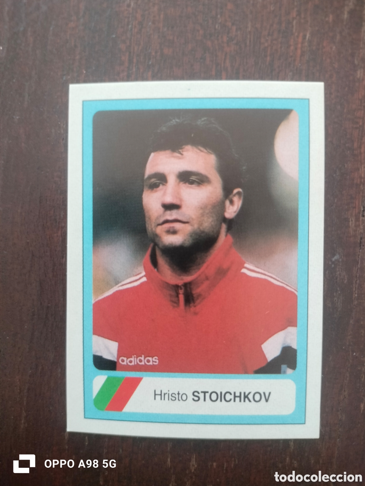 Cromos de f&uacute;tbol: Cromo 123 Stoichkov Bulgaria Mundial USA EEUU Estados Unidos 94 1994 Ediciones Estadio