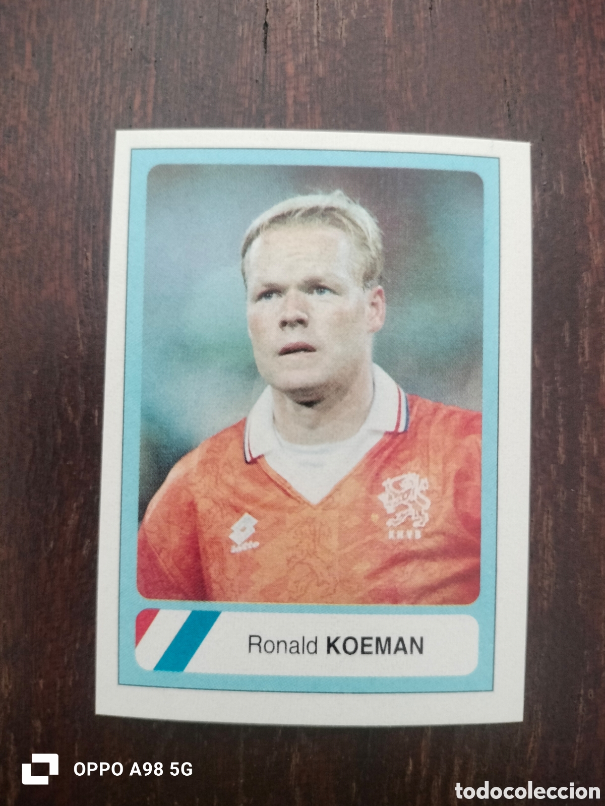 Cromos de f&uacute;tbol: Cromo 224 Koeman Holanda Pa&iacute;ses Bajos Mundial USA EEUU Estados Unidos 94 1994 Ediciones Estadio