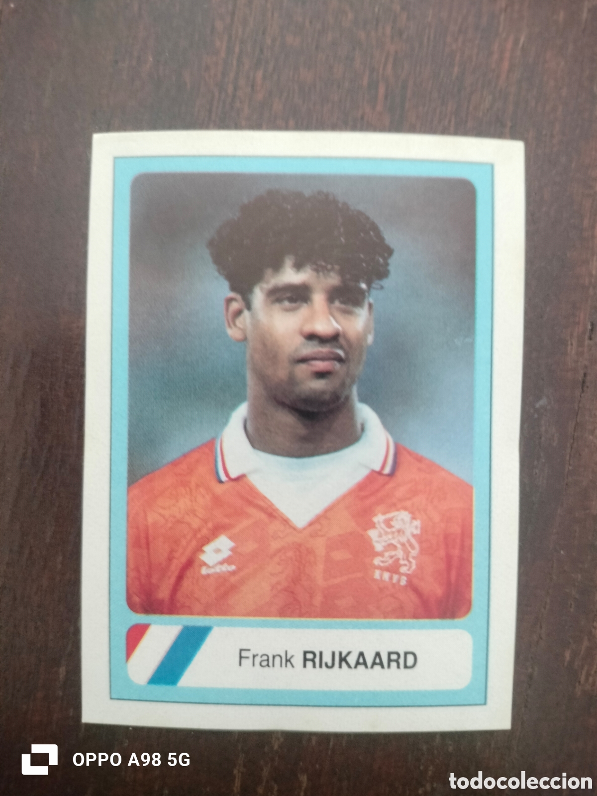 Cromos de f&uacute;tbol: Cromo 228 Rijkaard Holanda Pa&iacute;ses Bajos Mundial USA EEUU Estados Unidos 94 1994 Ediciones Estadio