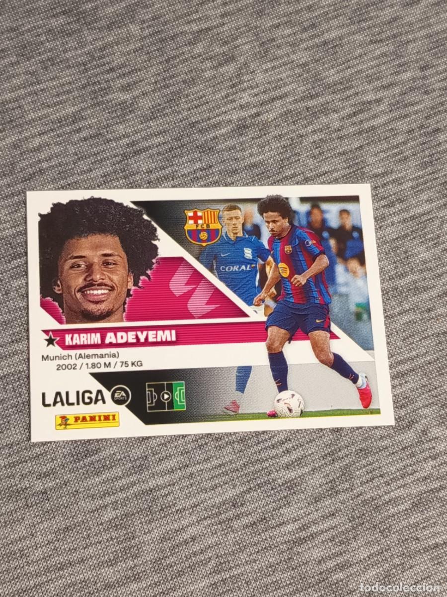 Cromos de f&uacute;tbol: Liga este 26 27 Panini ADEYEMI FICHAJE N&deg;19 BARCELONA nuevo