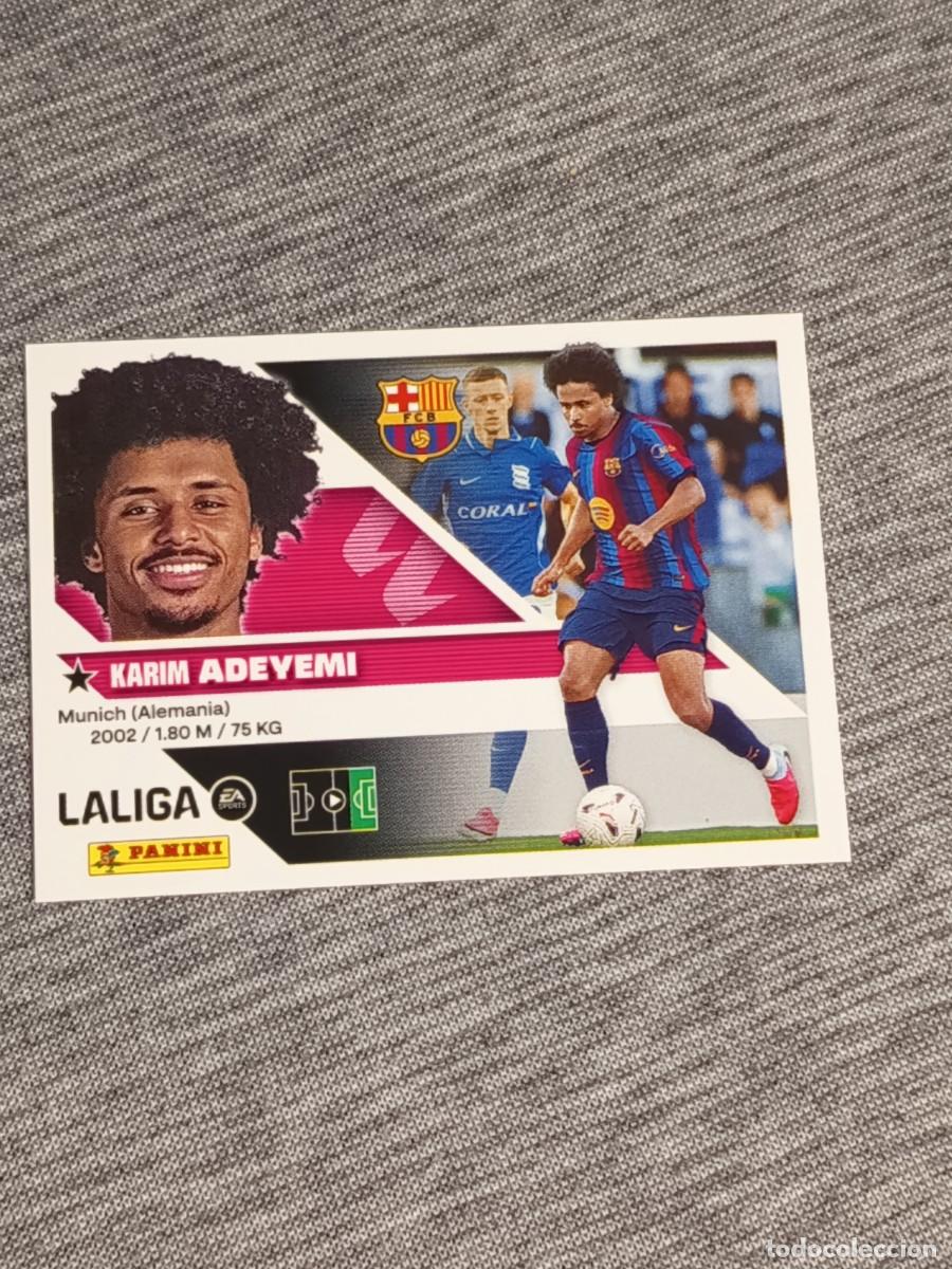 Cromos de f&uacute;tbol: Liga este 26 27 Panini ADEYEMI FICHAJE N&deg;19 BARCELONA nuevo