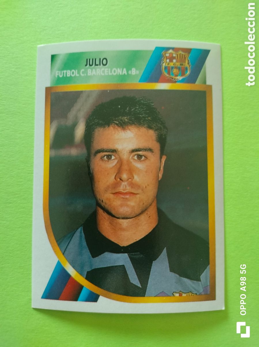 Cromos de f&uacute;tbol: Cromo Julio Barcelona B segunda divisi&oacute;n Ediciones Este liga temporada 94 95 1994 1995