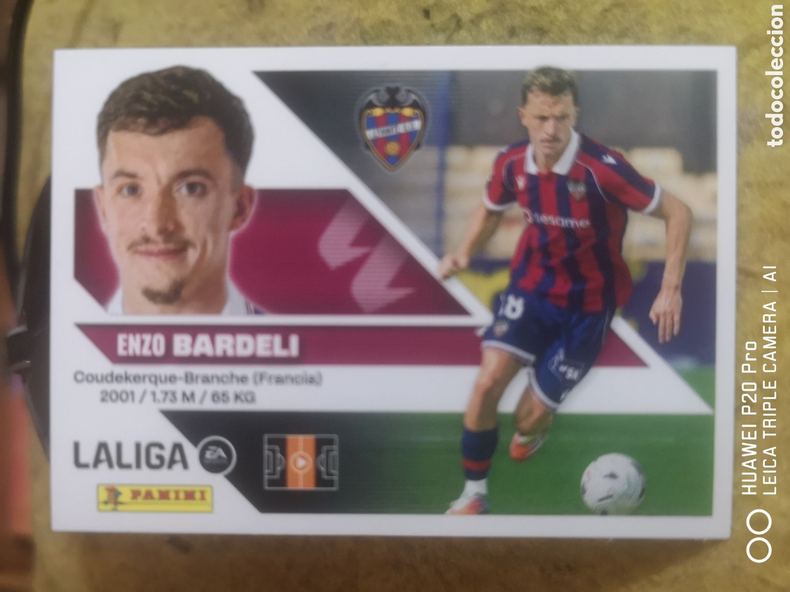 Cromos de f&uacute;tbol: LIGA ESTE 2026 2027 26 27 ULTIMOS FICHAJES BARDELI 7 LEVANTE