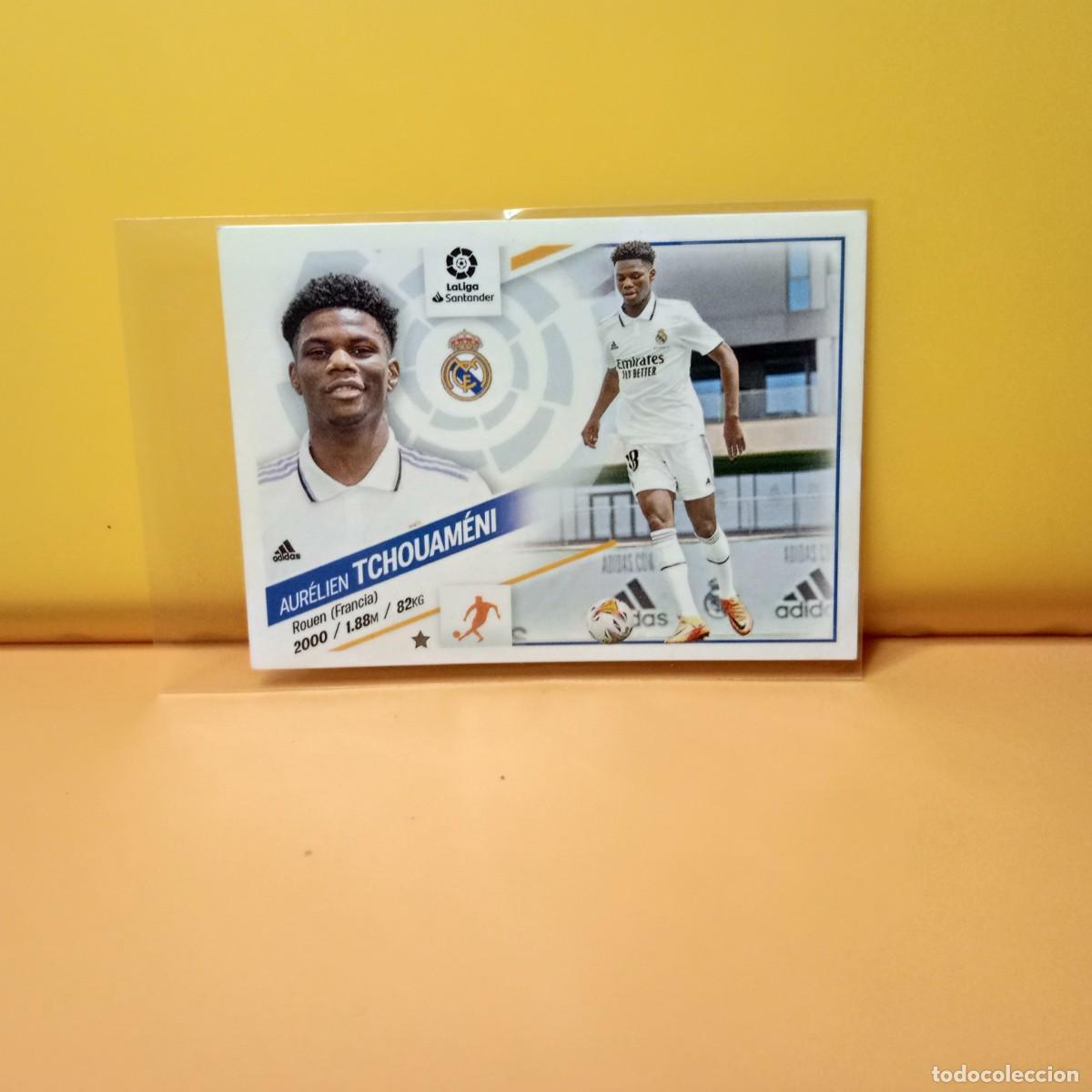 Cromos de f&uacute;tbol: EDICIONES ESTE 2022 2023 22 23 ULTIMOS FICHAJES 1 REAL MADRID TCHOUAM&Eacute;NI