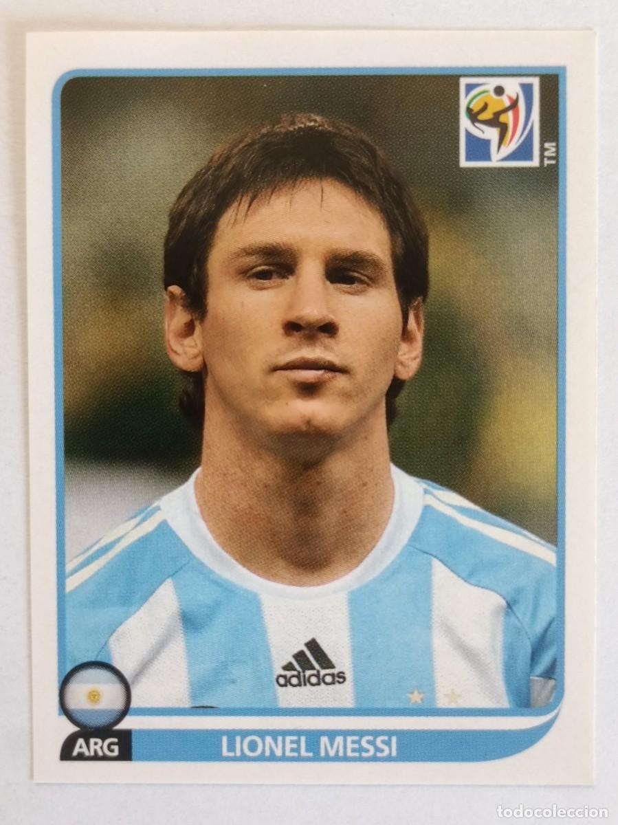 Cromos de f&uacute;tbol: #122 LIONEL MESSI ARGENTINA MUNDIAL SUDAFRICA 2010 PANINI
