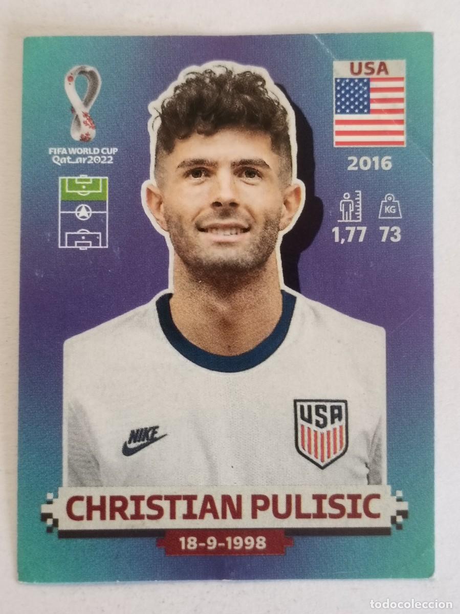 Cromos de f&uacute;tbol: #USA 18 CHRISTIAN PULISIC (ESTADOS UNIDOS) MUNDIAL QATAR 2022 PANINI
