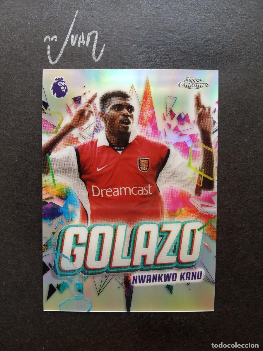 Cromos de f&uacute;tbol: GZ 10 GOLAZO NWANKWO KANU ARSENAL NIGERIA ⚽ TOPPS &reg; CHROME PREMIER LEAGUE 2025 2026 25 26 NUEVO