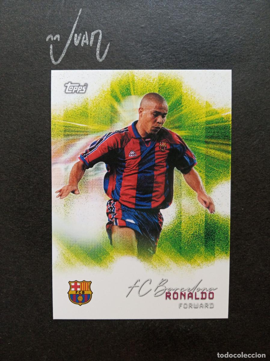 Cromos de f&uacute;tbol: N&ordm; 32 PITCH PURSUITS RONALDO FC BARCELONA BRASIL ⚽ TOPPS &reg; TEAM SET BAR&Ccedil;A 2025 2026 25 26 NUEVO