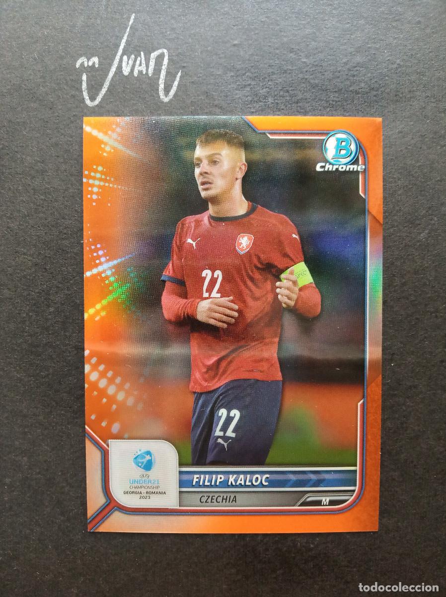 Cromos de f&uacute;tbol: N&ordm; 109 NUMERADA #/75 FILIP KALOC CZECHIA LUDOGORETS ⚽ TOPPS &reg; BOWMAN 1ST CHROME UEFA UNDER 21 2023