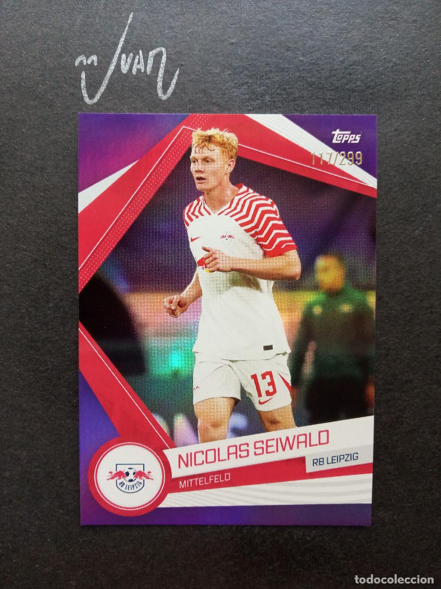 Cromos de f&uacute;tbol: RBL 9 NUMERADA #/299 NICOLAS SEIWALD AUSTRIA ⚽ TOPPS &reg; RB LEIPZIG FAN SET BUNDESLIGA 2023 2024 23 24