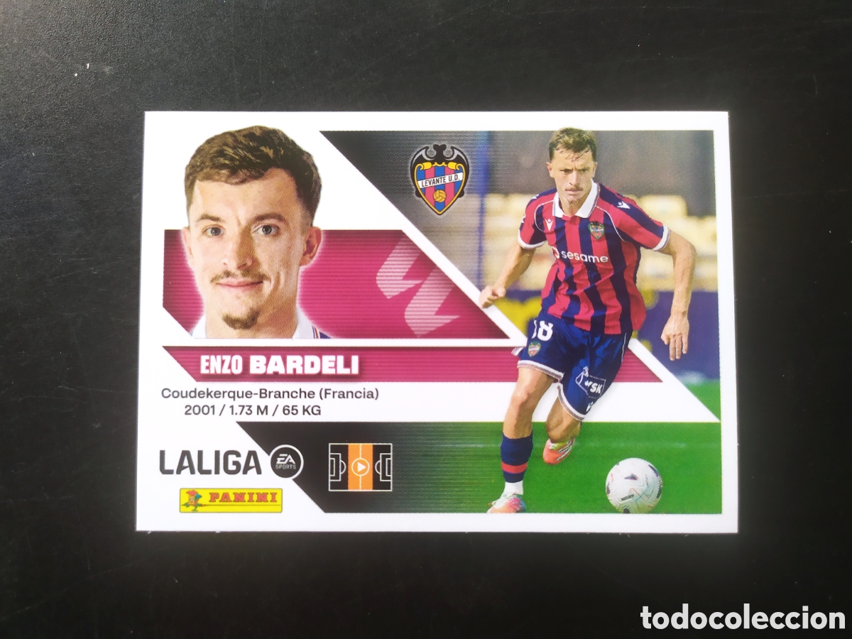 Cromos de f&uacute;tbol: Liga este 2026 2027 26 27 panini Bardeli fichaje n&deg; 7 Levante