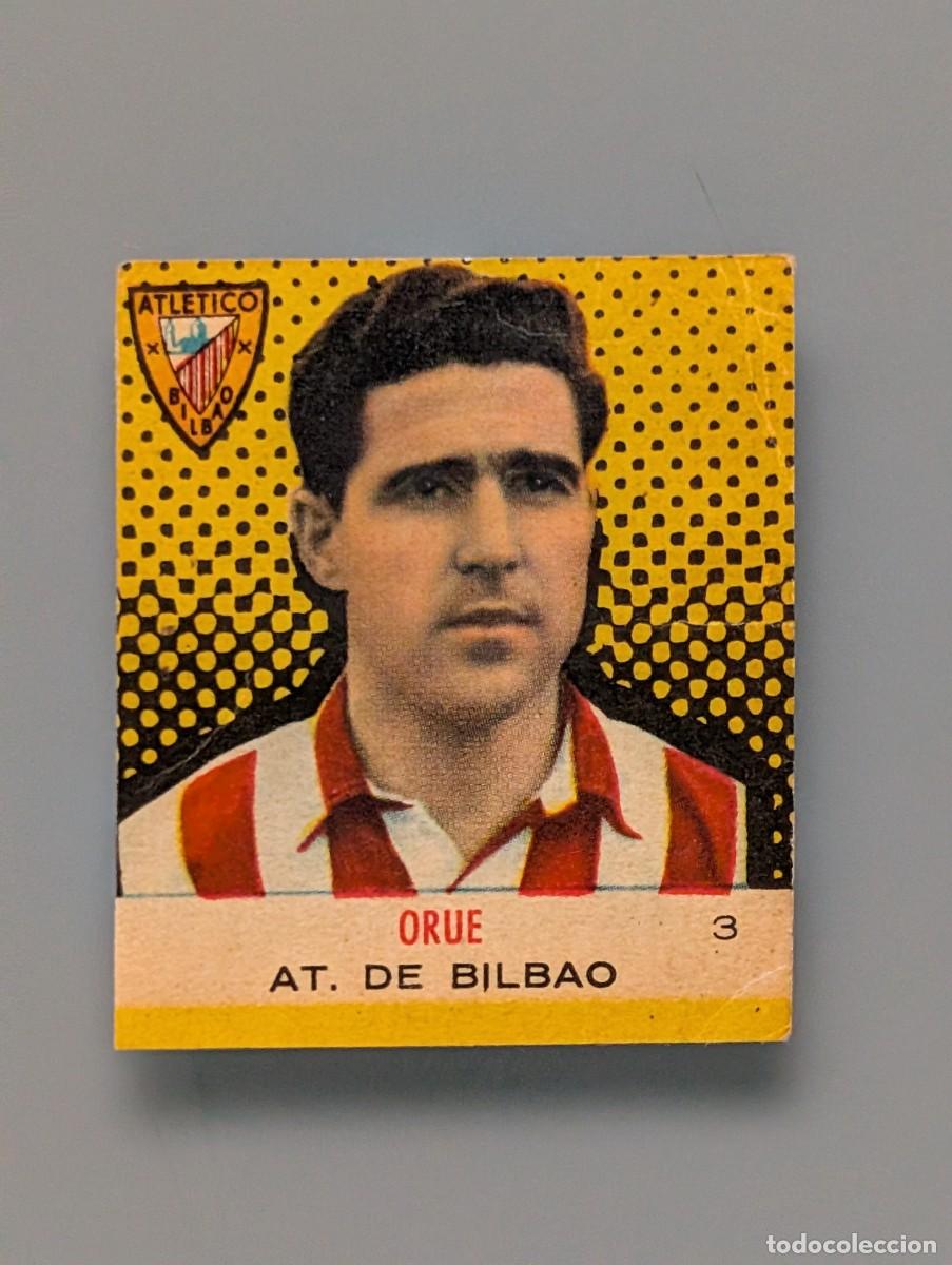 Cromos de f&uacute;tbol: CROMO NUEVO ORUE ATHLETIC CLUB BILBAO ALBUM CAMPEONES 1957 BRUGUERA 1958 FOOTBALL FUTBOL VIZCAYA