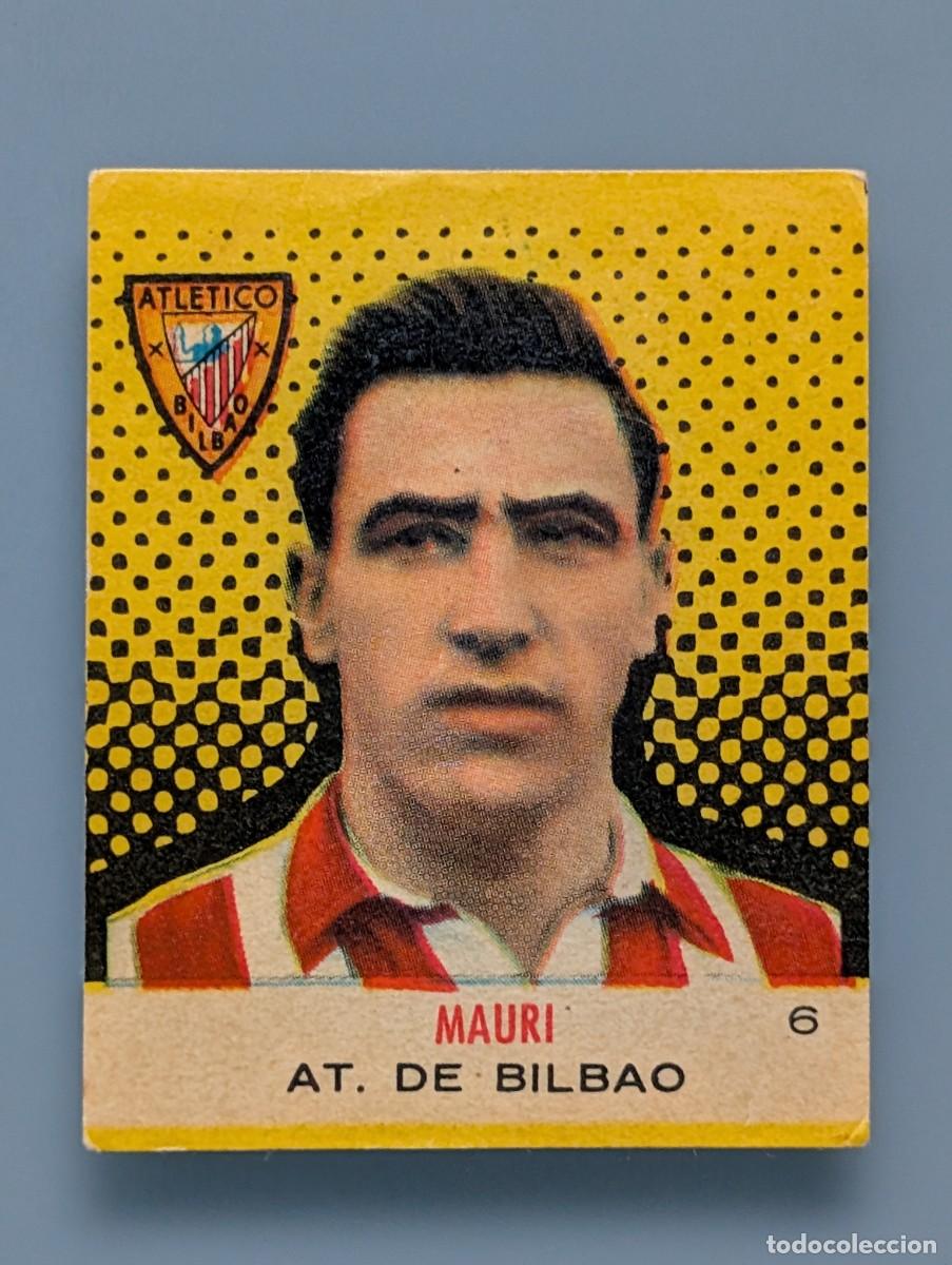 Cromos de f&uacute;tbol: CROMO NUEVO MAURI ATHLETIC CLUB BILBAO CAMPEONES 1957 BRUGUERA 1958 FOOTBALL FUTBOL VIZCAYA GUERNICA