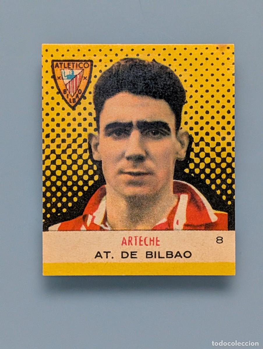 Cromos de f&uacute;tbol: CROMO SEMINUEVO ARTECHE ATHLETIC CLUB BILBAO CAMPEONES 1957 BRUGUERA 1958 FOOTBALL FUTBOL GUECHO