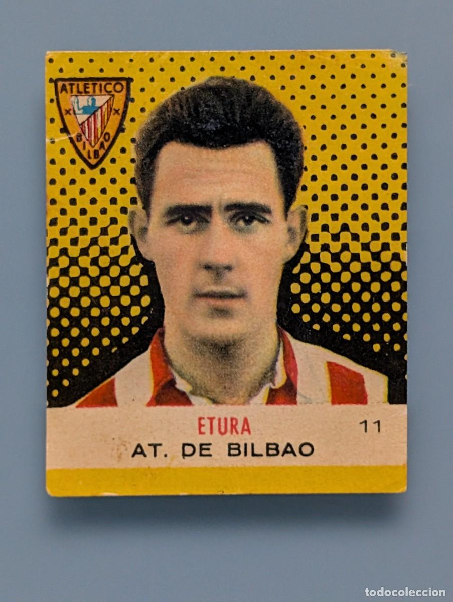 Cromos de f&uacute;tbol: CROMO ETURA ATHLETIC CLUB BILBAO ALBUM CAMPEONES 1957 BRUGUERA 1958 FOOTBALL FUTBOL VIZCAYA SESTAO