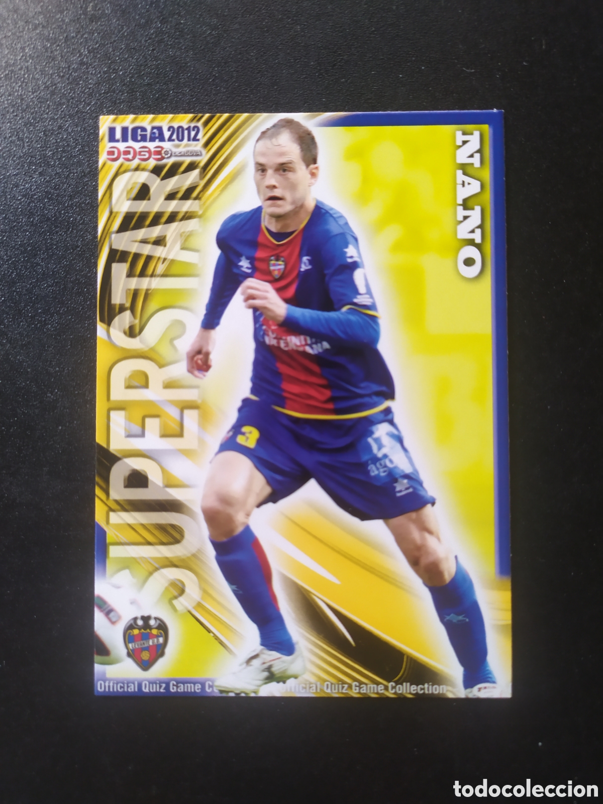 Fu&szlig;ball-Sticker: Mundicromo fichas Liga 2011 2012 11 12 Nano superstar mate n&deg; 375 Levante