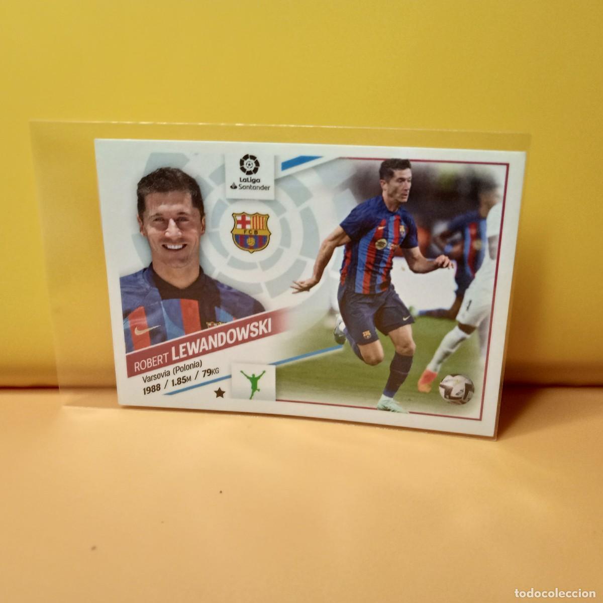 Cromos de f&uacute;tbol: EDICIONES ESTE 2022 2023 22 23 ULTIMOS FICHAJES 26 F.C BARCELONA LEWANDOWSKI (2&ordf; EDICI&Oacute;N)