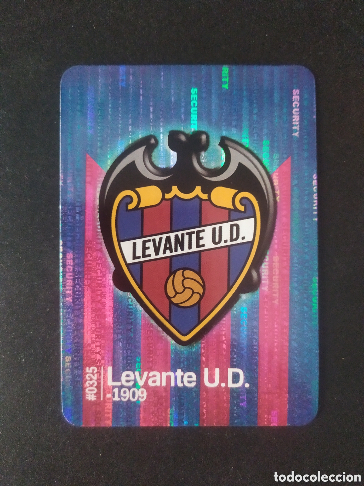Cromos de f&uacute;tbol: Mundicromo fichas Liga 2015 2016 15 16 escudo brillo security n&deg; 325 Levante