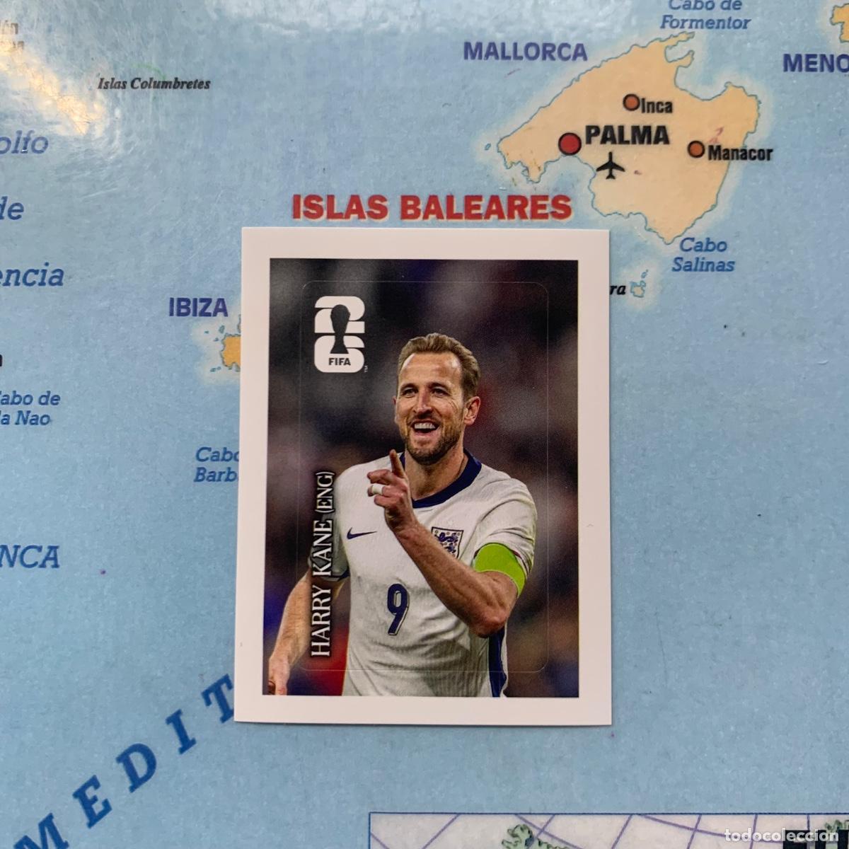 Cromos de f&uacute;tbol: Harry Kane CC11 cromo Coca Cola de Inglaterra panini Mundial Fifa World Cup 2026