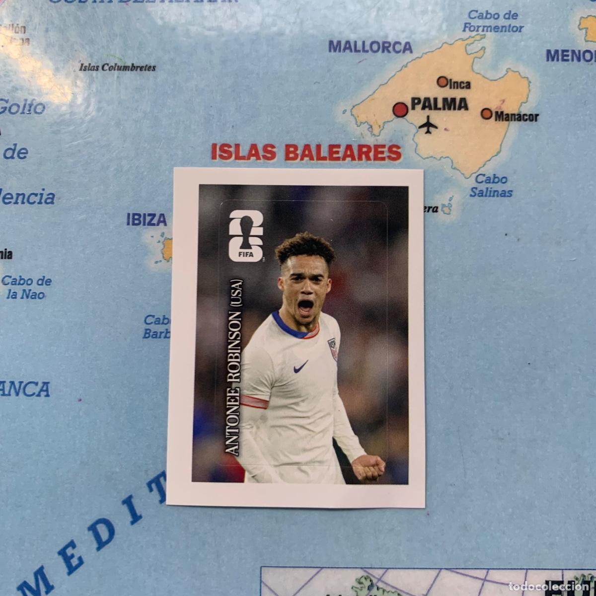 Cromos de f&uacute;tbol: Robinson CC12 cromo Coca Cola de Estados Unidos panini Mundial Fifa World Cup 2026