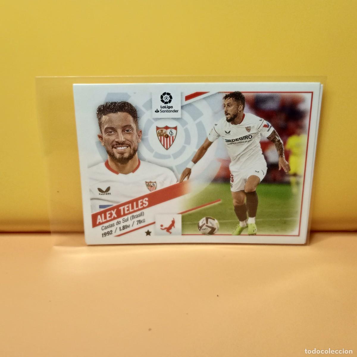 Fu&szlig;ball-Sticker: EDICIONES ESTE 2022 2023 22 23 ULTIMOS FICHAJES 30 SEVILLA F.C ALEX TELLES (3&ordf; EDICI&Oacute;N)