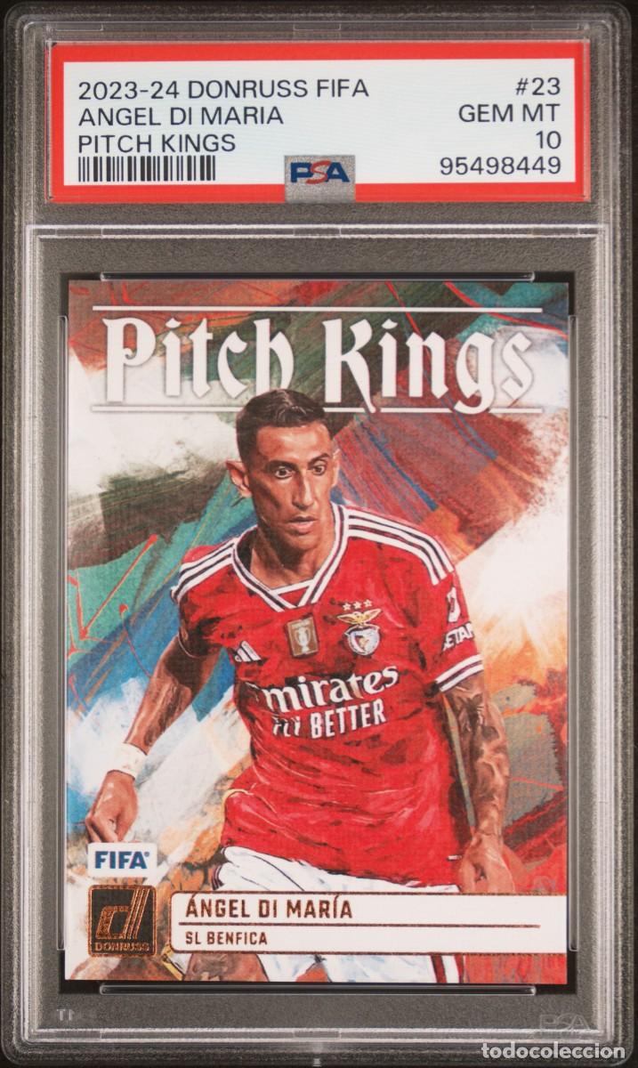 Cromos de f&uacute;tbol: Angel Di Maria #23 SL Benfica Panini Donruss Fifa Pitch Kings 2023 24 PSA 10