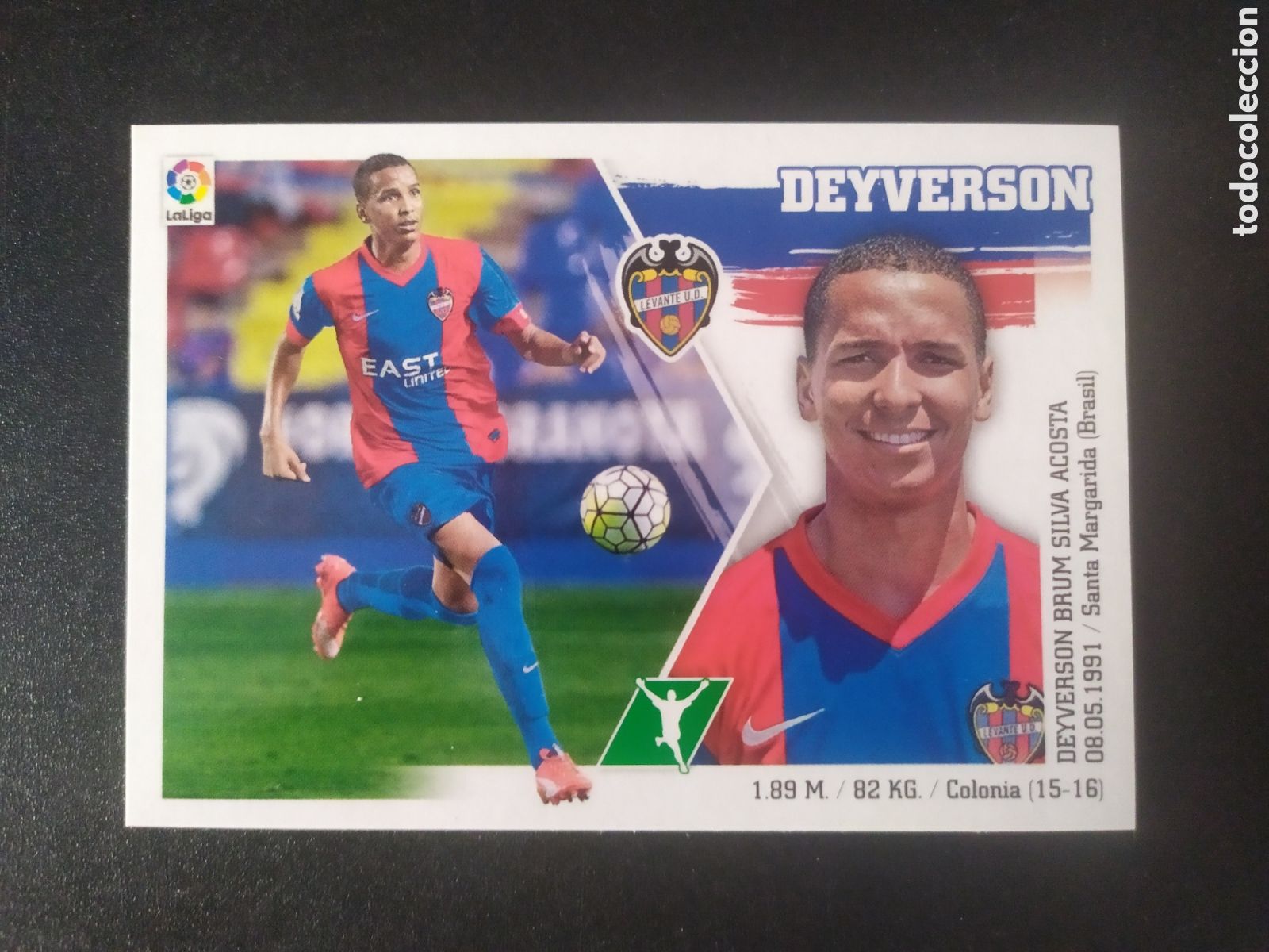 Cromos de f&uacute;tbol: Liga este 2015 2016 15 16 panini Deyverson n&deg; 17 Levante