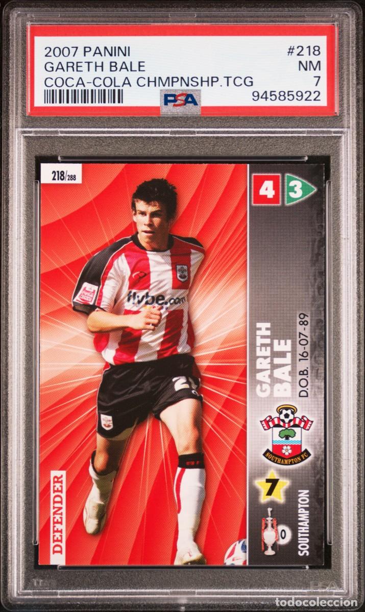Cromos de f&uacute;tbol: Bale #218 Shouthampton FC Panini Coca Cola Championship 2007 Psa 7