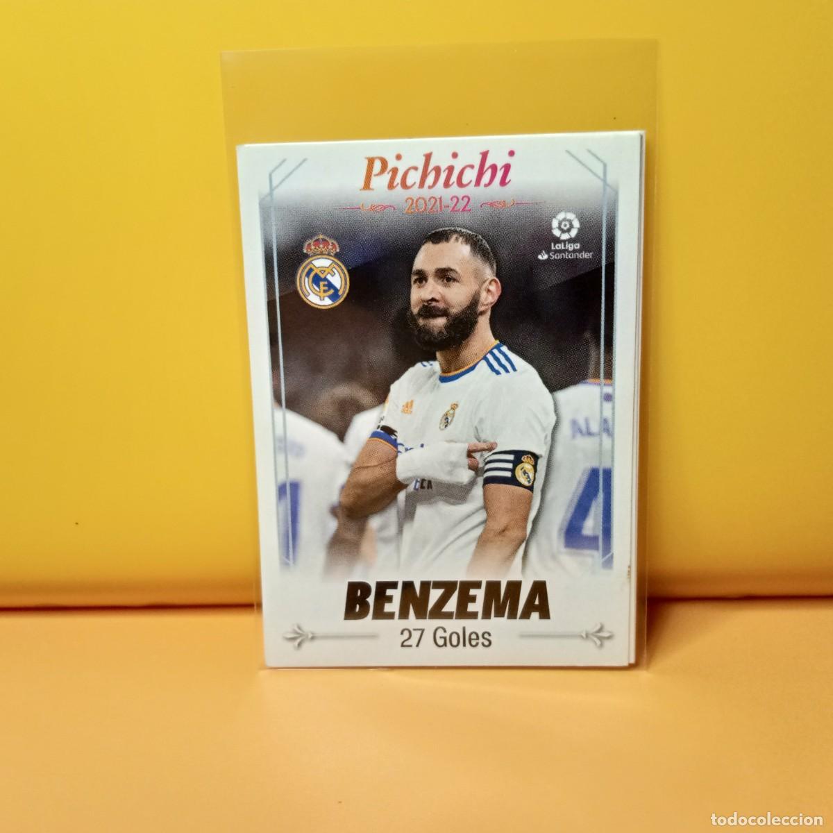 Cromos de f&uacute;tbol: EDICIONES ESTE 2022 2023 22 23 CUADRO DE HONOR PICHICHI BENZEMA 8