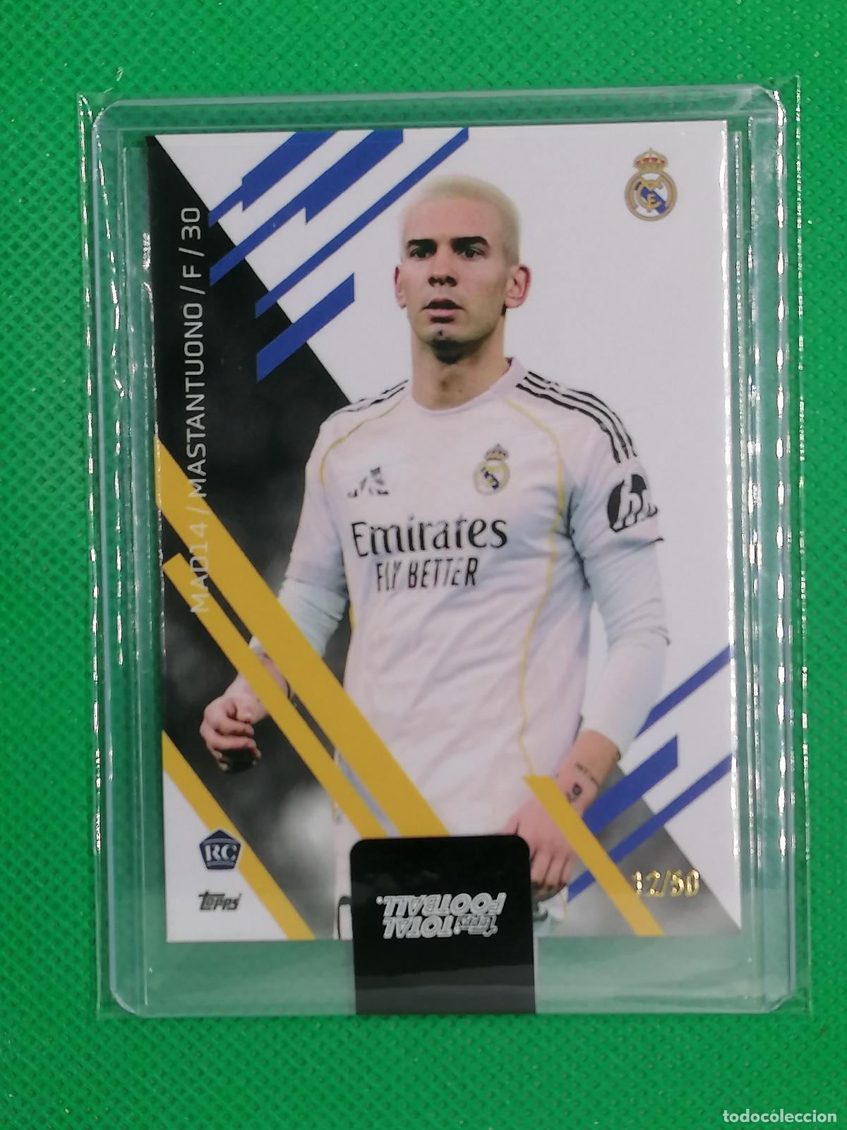 Cromos de f&uacute;tbol: FRANCO MASTANTUONO ROOKIE REAL MADRID /50 ⚽ TTF TOPPS TOTAL FOOTBALL 25 26 2025 2026 ⚽