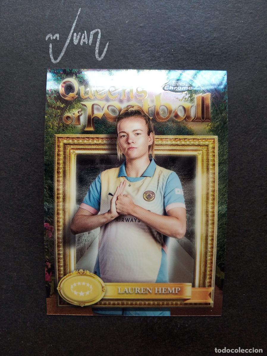 Football Stickers: QF 6 QUEENS OF FOOTBALL LAUREN HEMP MANCHESTER CITY ⚽ TOPPS &reg; CHROME WOMEN 2024 2025 24 25 NUEVO