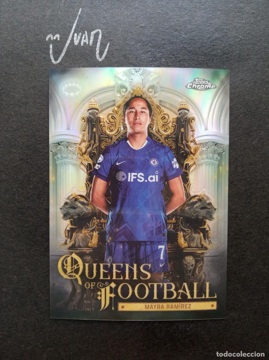 Cromos de f&uacute;tbol: QF 25 QUEENS OF FOOTBALL MAYRA RAMIREZ CHELSEA FC ⚽ TOPPS &reg; CHROME WOMEN 2025 2026 25 26 NUEVO