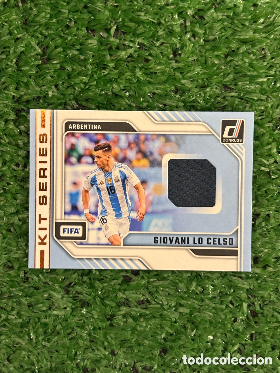 Cromos de f&uacute;tbol: Giovani Lo Celso Panini Donruss Kit Series Relic Argentina KS-GLC
