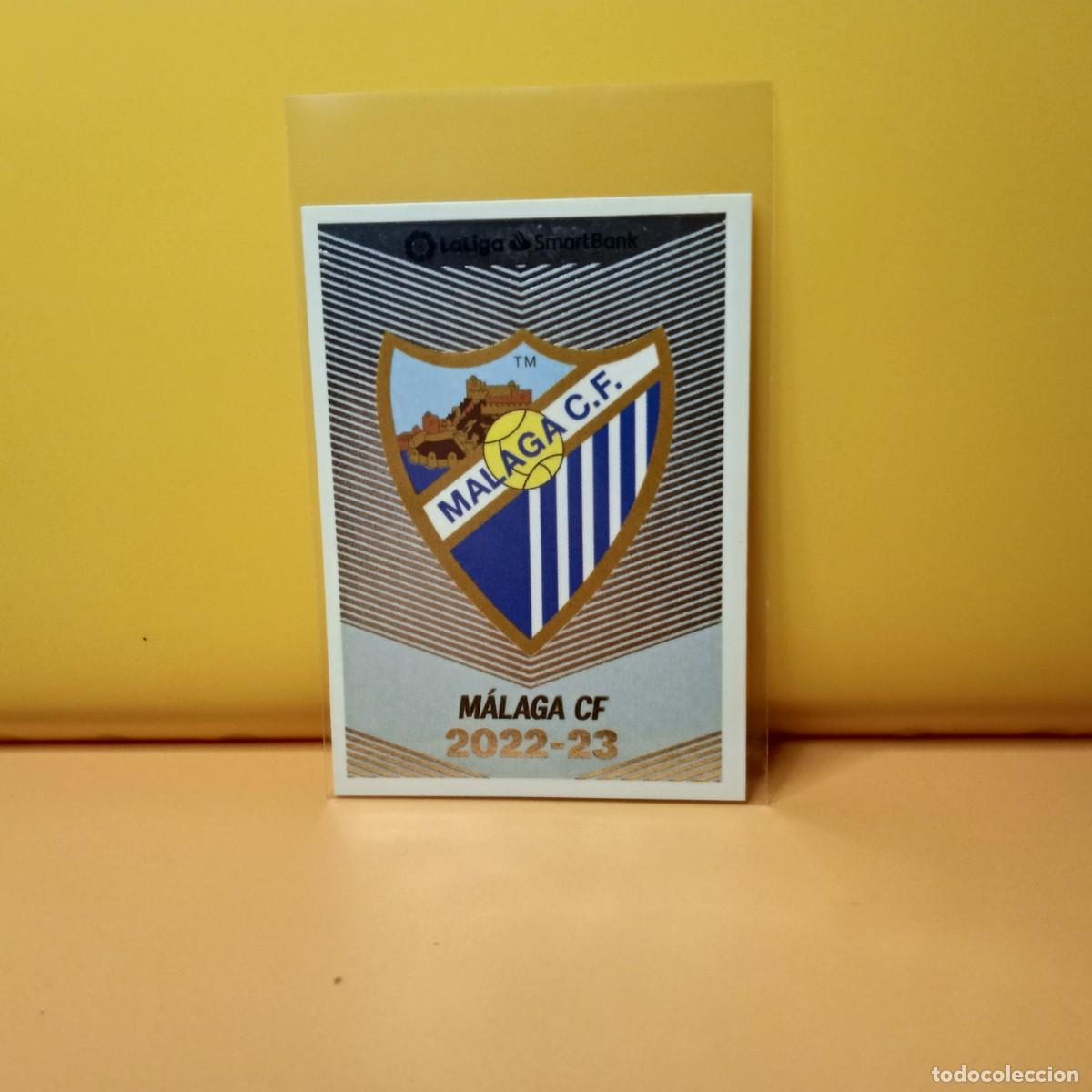 Cromos de f&uacute;tbol: EDICIONES ESTE 2022 2023 22 23 2&ordf; DIVISI&Oacute;N ESCUDO MALAGA CF 14