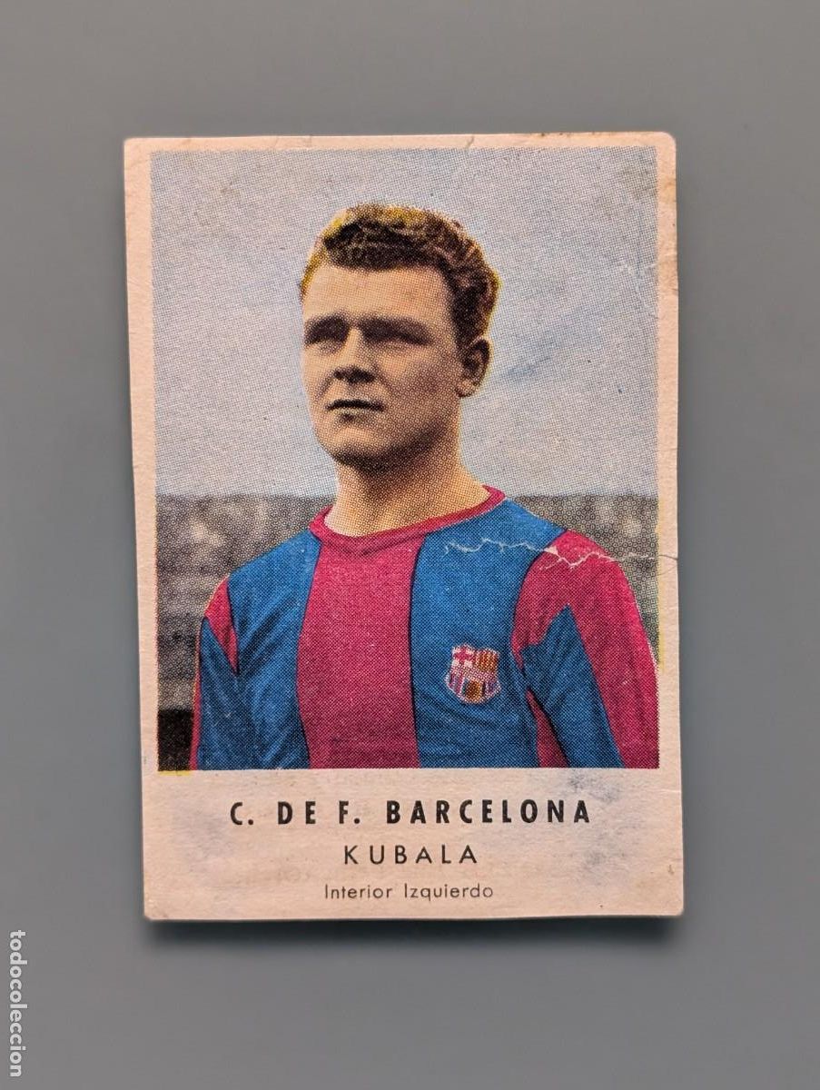 Cromos de f&uacute;tbol: RARO CROMO MEGARARE CARD KUBALA FC BARCELONA CHOCOLATES GRANELL FOOTBALL FUTBOL CATALU&Ntilde;A HUNGARY TOP