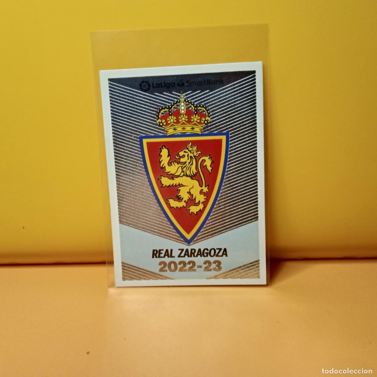 Cromos de f&uacute;tbol: EDICIONES ESTE 2022 2023 22 23 2&ordf; DIVISI&Oacute;N ESCUDO REAL ZARAGOZA 22