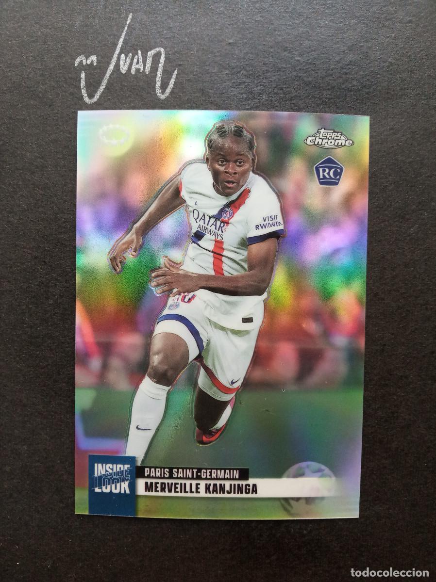 Fu&szlig;ball-Sticker: 12 INSIDE LOOK ROOKIE KANJINGA PARIS SAINT-GERMAIN ⚽ TOPPS &reg; CHROME WOMEN CHAMPIONS 2025 2026 25 26