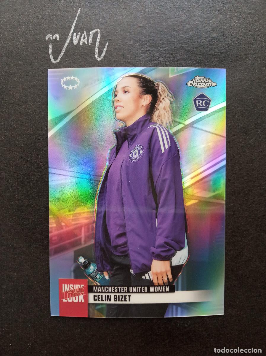 Fu&szlig;ball-Sticker: 6 INSIDE LOOK ROOKIE CELIN BIZET MANCHESTER UNITED ⚽ TOPPS &reg; CHROME WOMEN CHAMPIONS 2025 2026 25 26