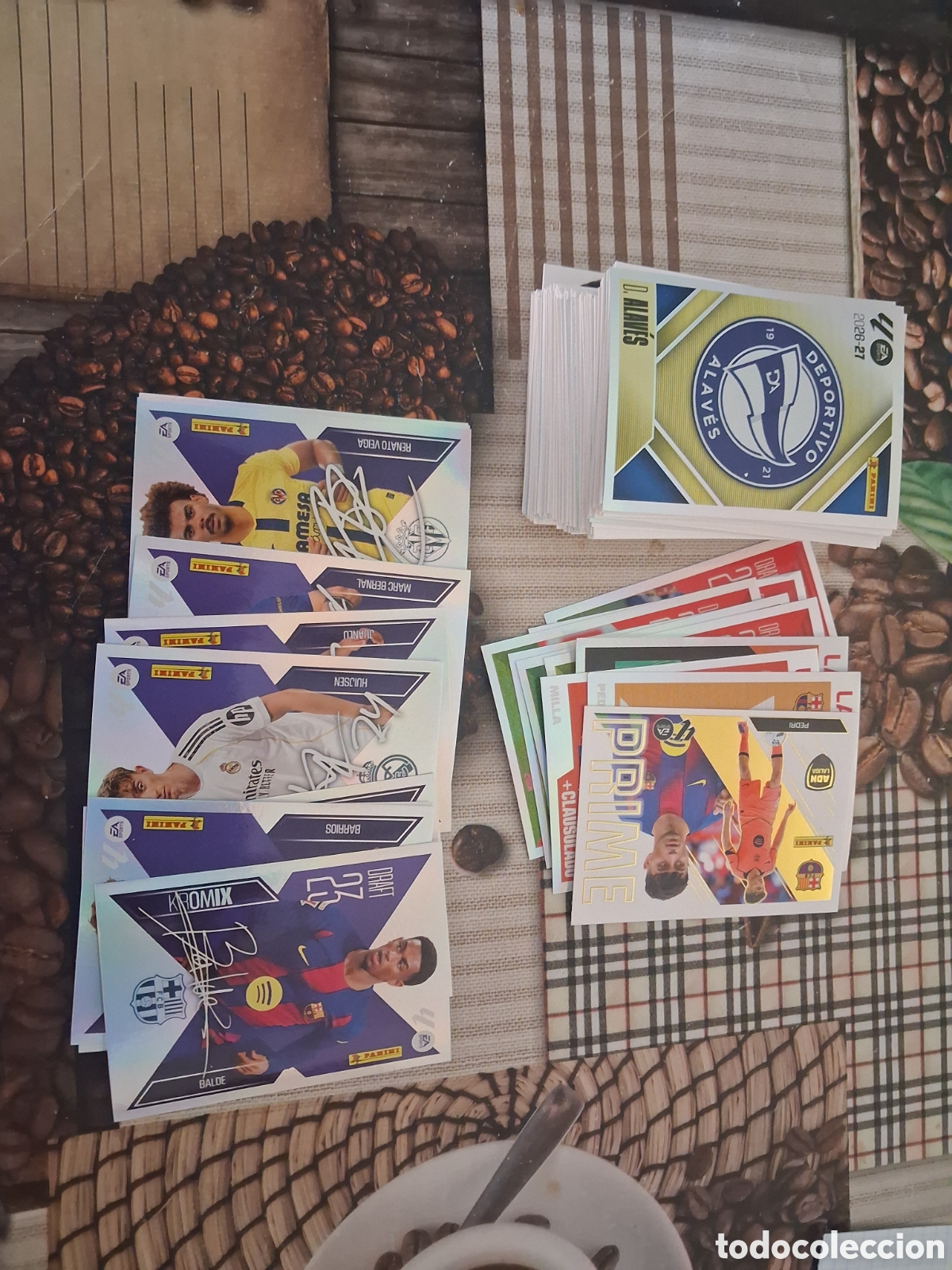 Fu&szlig;ball-Sticker: Liga este 26 27 lote de 129 cromos diferentes sin repetir ver fotosy leer descripci&oacute;n