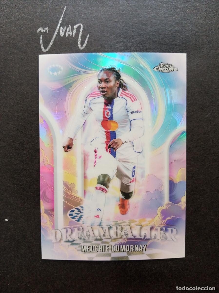 Cromos de f&uacute;tbol: DB 7 DREAMBALLER DUMORNAY OLYMPIQUE LYONNES ⚽ TOPPS &reg; CHROME WOMEN CHAMPIONS 2025 2026 25 26 NUEVO