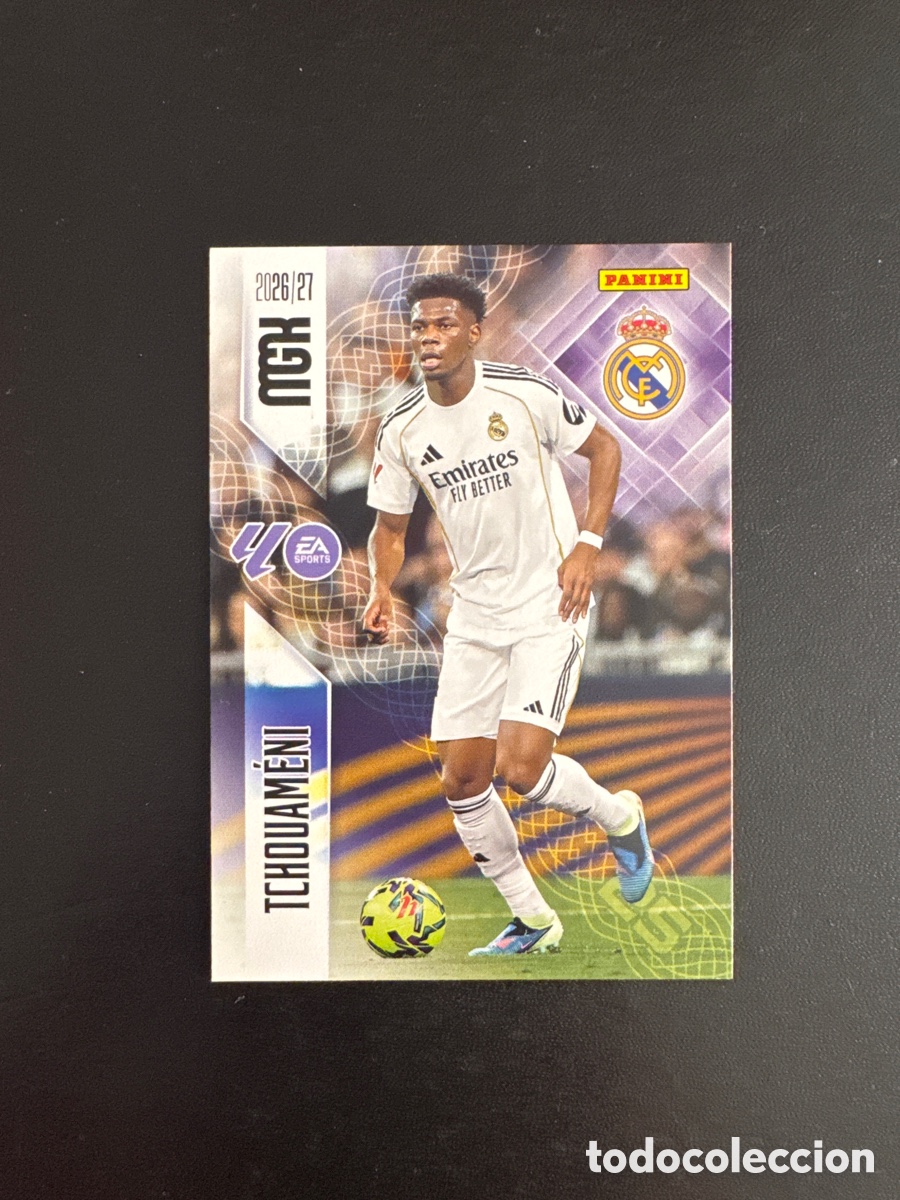 Cromos de f&uacute;tbol: TCHOUAMENI REAL MADRID NUMERO 225 MEGACRACKS 2026 2027