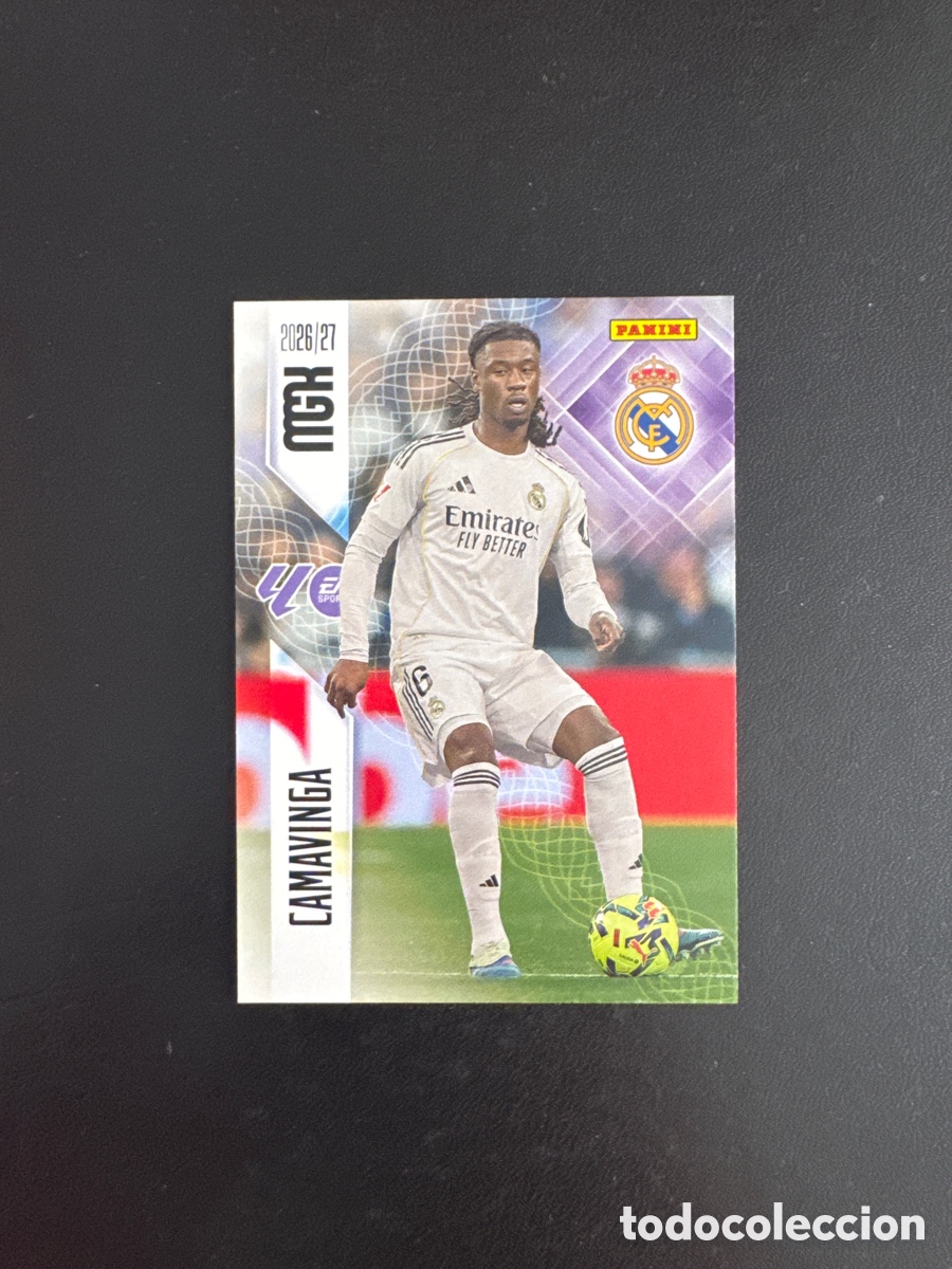 Cromos de f&uacute;tbol: CAMAVINGA REAL MADRID NUMERO 227 MEGACRACKS 2026 2027