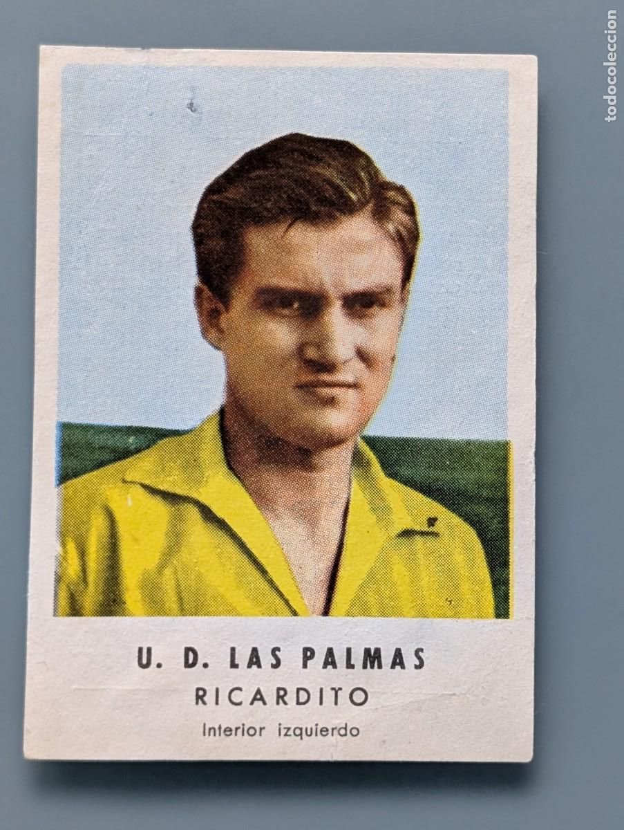 Cromos de f&uacute;tbol: MUY DIFICIL CROMO RARE CARD RICARDITO UD LAS PALMAS CHOCOLATES GRANELL FUTBOL GRAN CANARIA CANARIAS