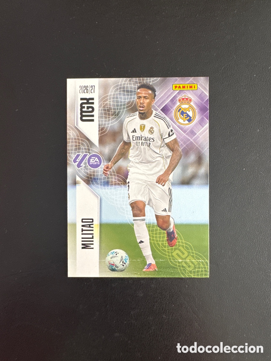 Cromos de f&uacute;tbol: MILITAO REAL MADRID NUMERO 221 MEGACRACKS 2026 2027