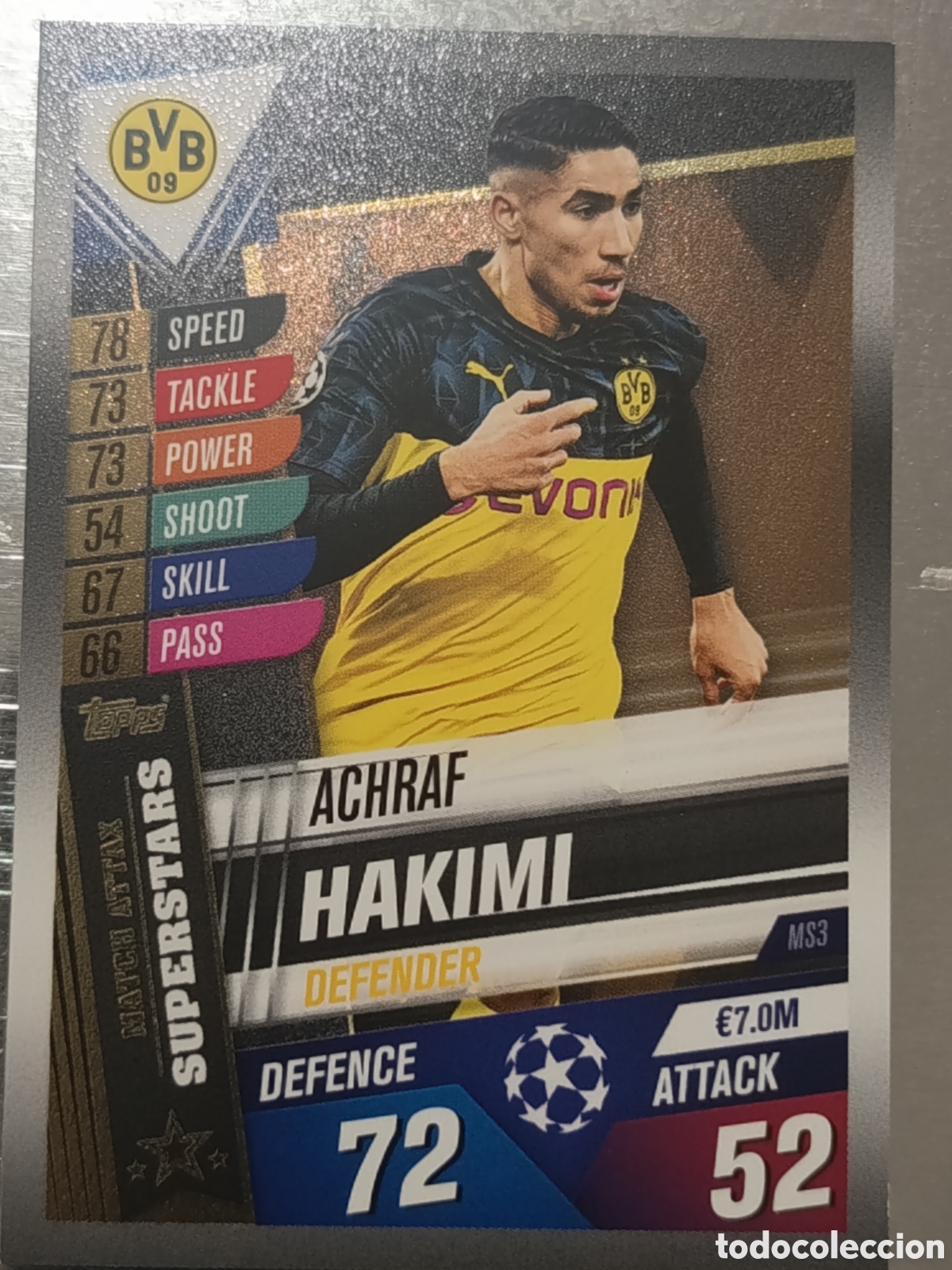 Football Stickers: Hakimi Borussia Dormunt 19/20 Match Attax Superstars MS3