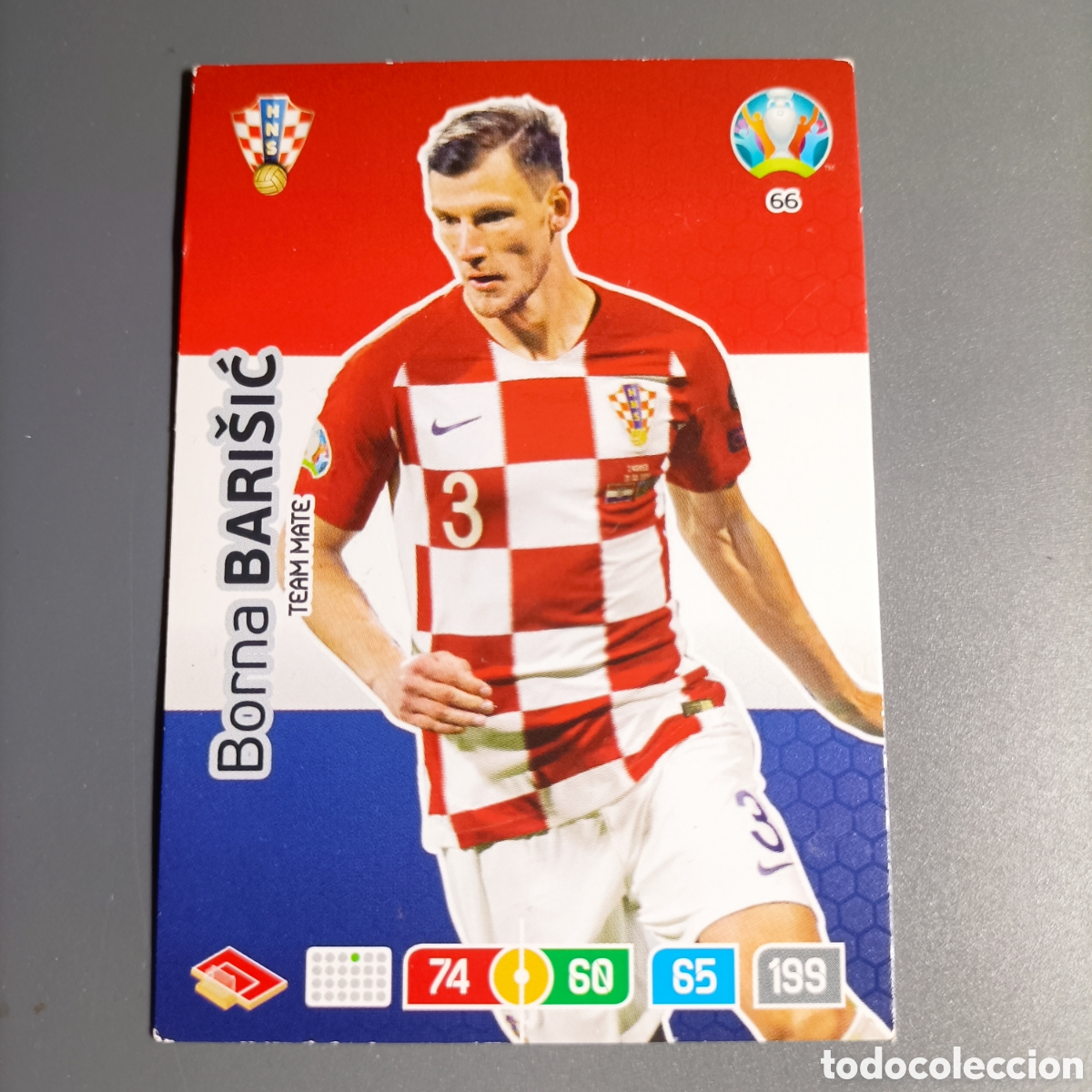 Cromos de f&uacute;tbol: ADRENALYN Euro 2020. (CROACIA) №66 BORNA BARISIĆ