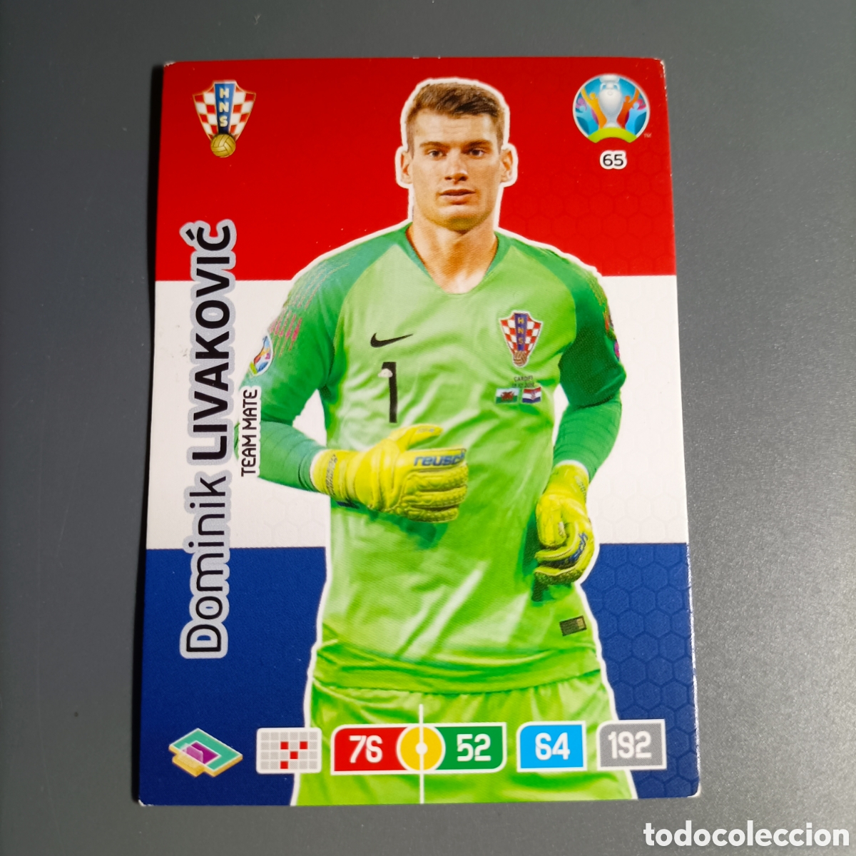 Cromos de f&uacute;tbol: ADRENALYN Euro 2020. (CROACIA) №65 DOMINIK LIVAKIVIC