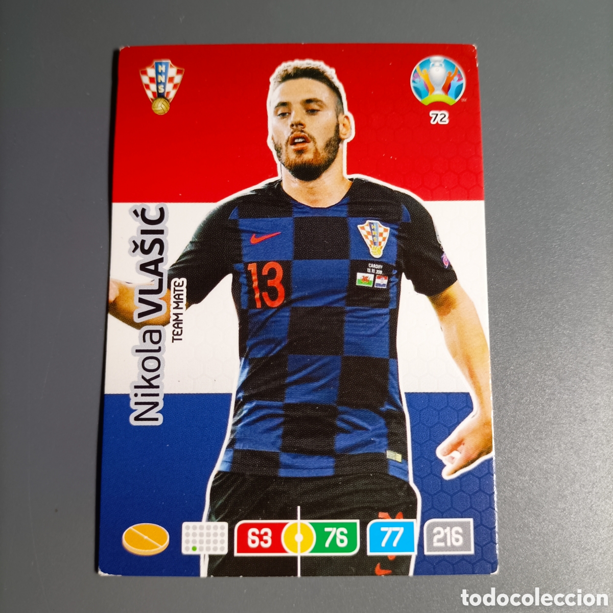 Cromos de f&uacute;tbol: ADRENALYN Euro 2020. (CROACIA) №72 NIKOLA VLADIC