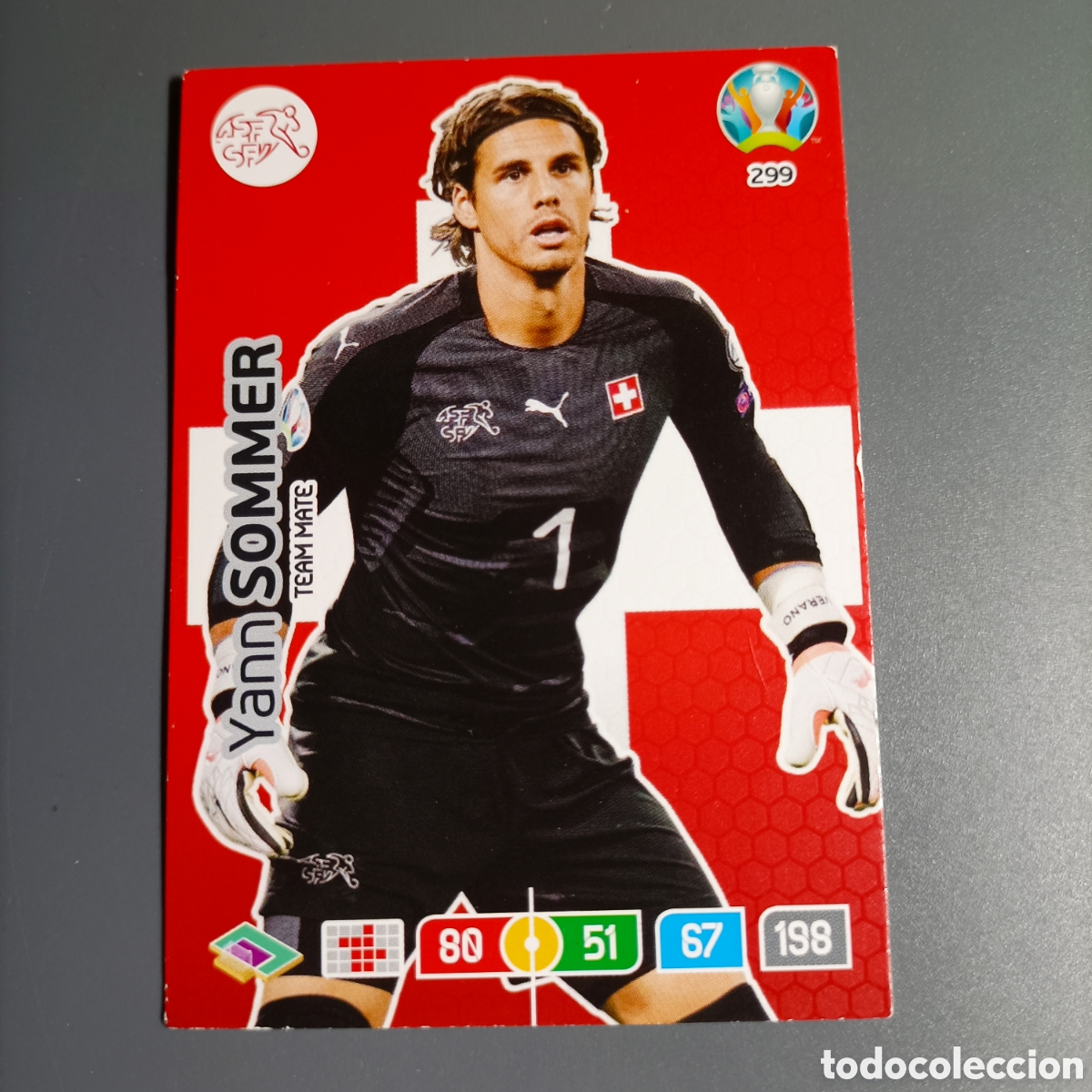 Cromos de f&uacute;tbol: ADRENALYN Euro 2020. (SUIZA) №299 YANN SOMMER