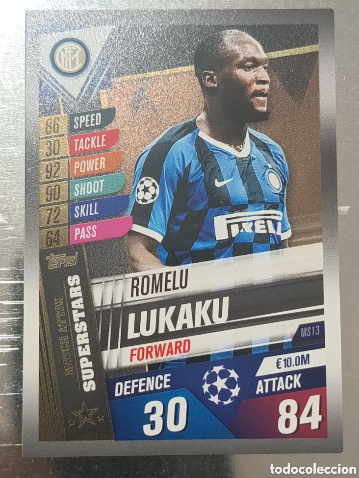 Fu&szlig;ball-Sticker: Lukaku Inter de Mil&aacute;n Match Attax Superstars MS13